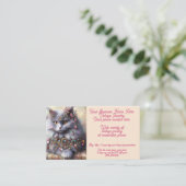 ヴィンテージジュエリーネベルンキャットショップセールスEtsy 名刺 (スタンド正面)