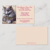 ヴィンテージジュエリーネベルンキャットショップセールスEtsy 名刺 (正面/裏面)