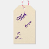 ヴィンテージジュエリー&ジェムストーンビクトリアンリース ギフトタグ (裏面)