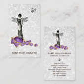 *~*ヴィンテージジュエルズマジカルフェアリーアメジスト 名刺 (正面/裏面)