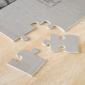 ヴィンテージジュネーブ湖WIの地図(1882) ジグソーパズル (側面)