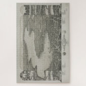 ヴィンテージジュネーブ湖WIの地図(1882) ジグソーパズル (縦)