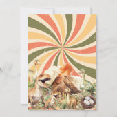 ヴィンテージジュラシックボーイスノーズボルケーノ誕生日 招待状 (裏面)