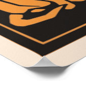 ヴィンテージジュリーデグラアグスリーキャットトリオアールデコ ポスター (角)