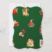 ヴィンテージジュレ、クリスマスパターンビクトリアン、アールヌーヴ セーブザデート (裏面)