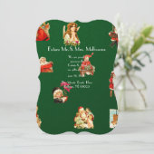 ヴィンテージジュレ、クリスマスパターンビクトリアン、アールヌーヴ セーブザデート (スタンド正面)