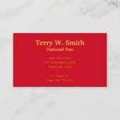 ヴィンテージジュークボックス名刺 名刺 (裏面)