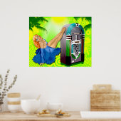 ヴィンテージジュークボックス ポスター (キッチン)