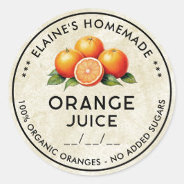 ヴィンテージジュース成分キャニングラベル ラウンドシール