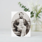 ヴィンテージジュールヴェルヌポートレート写真 ポストカード (スタンド正面)