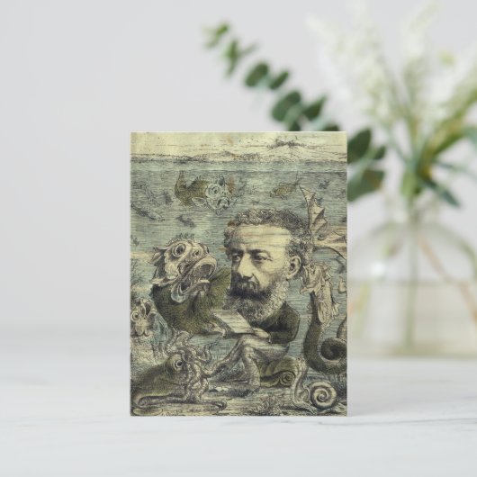 ヴィンテージジュールヴェルヌ定期カバー ポストカード (スタンド正面)