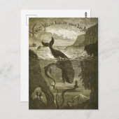 ヴィンテージジュールヴェルヌ20,000リーグ ポストカード (正面/裏面)