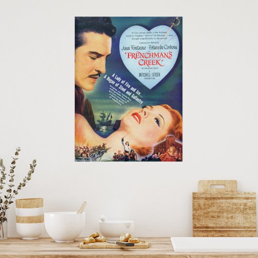 ヴィンテージジョアンフォンテーヌのポスター ポスター (キッチン)