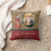 ヴィンテージジョイを世界サンタクロースにマップ クッション (ブランケット)