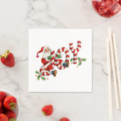 ヴィンテージジョイサンタ スタンダードカクテルナプキン (インサイチュ)