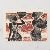 ヴィンテージジョウトバルアフリカ女性村 シーズンカード (正面/裏面)