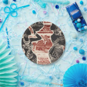 ヴィンテージジョウトバルアフリカ女性村 ペーパープレート (パーティー)