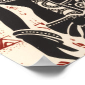 ヴィンテージジョウトバルアフリカ女性村 ポスター (角)