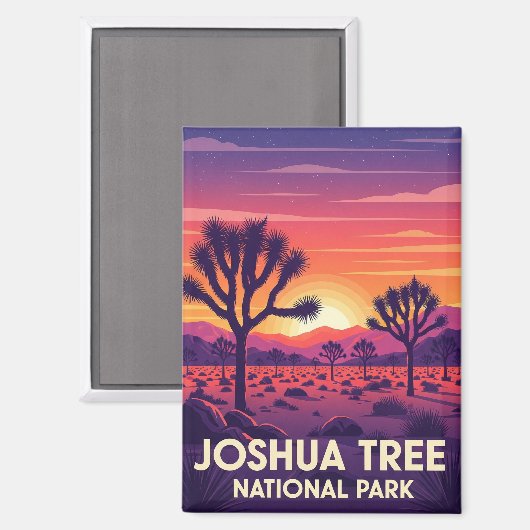 ヴィンテージジョシュアツリー国立公園 マグネット (正面/裏面)