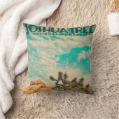 ヴィンテージジョシュアツリー装飾用クッション クッション (ブランケット)