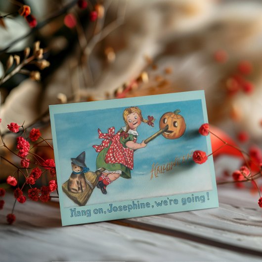 ヴィンテージジョセフつるィンハロウィーン サンキューカード