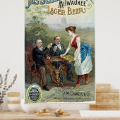 ヴィンテージジョセフシュリッツ醸造会社ラガービール ポスター (キッチン)