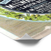 ヴィンテージジョセフシュリッツ醸造会社ラガービール ポスター (角)