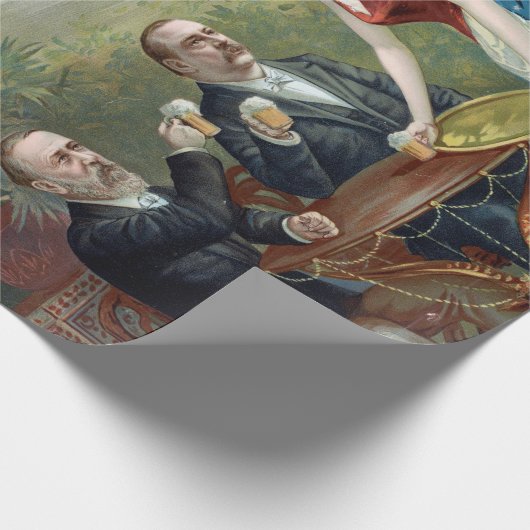 ヴィンテージジョセフシュリッツ醸造会社ラガービール ラッピングペーパー (角)