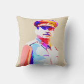 ヴィンテージジョセフスターリン第2次世界大戦ロシア独裁者カラフル クッション (裏面)