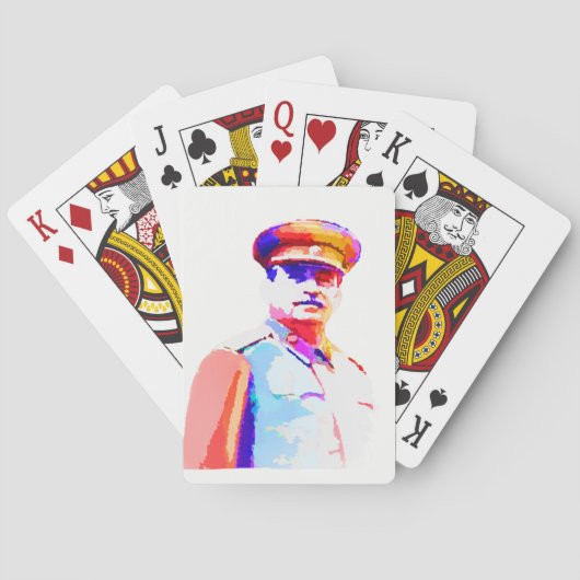 ヴィンテージジョセフスターリン第2次世界大戦ロシア独裁者カラフル トランプ (裏面)