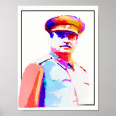 ヴィンテージジョセフスターリン第2次世界大戦ロシア独裁者カラフル ポスター (正面)