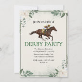 ヴィンテージジョッキー競馬ダービーパーティー招待状 招待状 (正面)
