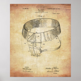 ヴィンテージジョックストラップイラストレーション ポスター