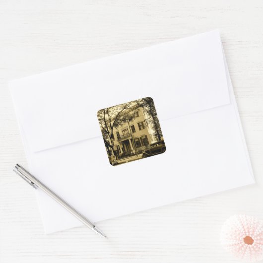 ヴィンテージジョナサンエマニュエルマンション，モバイルアラバマ スクエアシール (封筒)