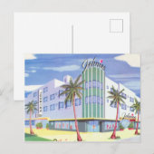 ヴィンテージジョニーナホテルマイアミビーチ，フロリダ ポストカード (正面/裏面)