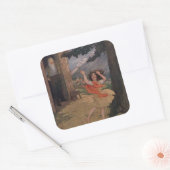 ヴィンテージジョハンナスパイリハイジオブザスイスアルプス スクエアシール (封筒)