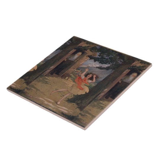 ヴィンテージジョハンナスパイリハイジオブザスイスアルプス タイル (側面)