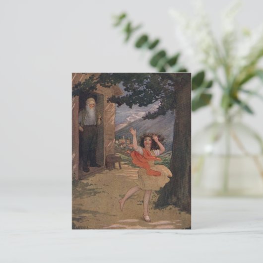 ヴィンテージジョハンナスパイリハイジオブザスイスアルプス ポストカード (スタンド正面)