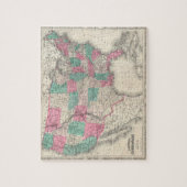 ヴィンテージジョンソンの州の地図統一された(1866年) ジグソーパズル (縦)