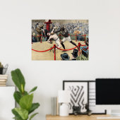 ヴィンテージジョンソンジェフリーズファイトイラストレーション ポスター (ホームオフィス)