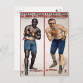 ヴィンテージジョンソンVSジェフリーボクシング ポストカード (正面/裏面)