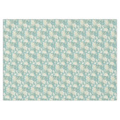 ヴィンテージジョンヘンリーデアルアクアフローラルパターン テーブルクロス (正面(横))