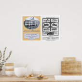 ヴィンテージジョン広告・リトルプリント ポスター (キッチン)