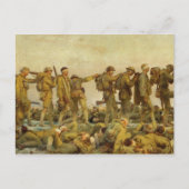 ヴィンテージジョン歌手サルゲント第一次世界大戦ガス ポストカード (正面)