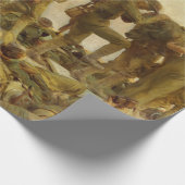 ヴィンテージジョン歌手サルゲント第一次世界大戦ガス ラッピングペーパー (角)