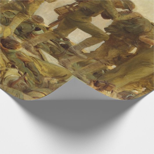 ヴィンテージジョン歌手サルゲント第一次世界大戦ガス ラッピングペーパー (角)