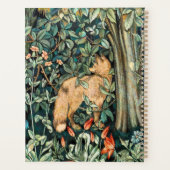 ヴィンテージジョン・デアール「緑」 – 木の花とキツネ プランナー手帳 (裏面)