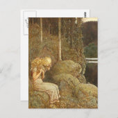 ヴィンテージジョン・バウアーファンタジー/おとぎ話アート ポストカード (正面/裏面)