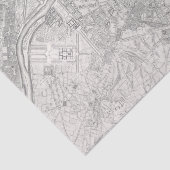 ヴィンテージジョン・ロッケのパリの地図 薄葉紙 (詳細)