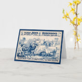 ヴィンテージジョン・ロビンソン・サーカスのポスター カード (黄色い花)